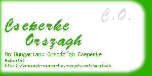 cseperke orszagh business card